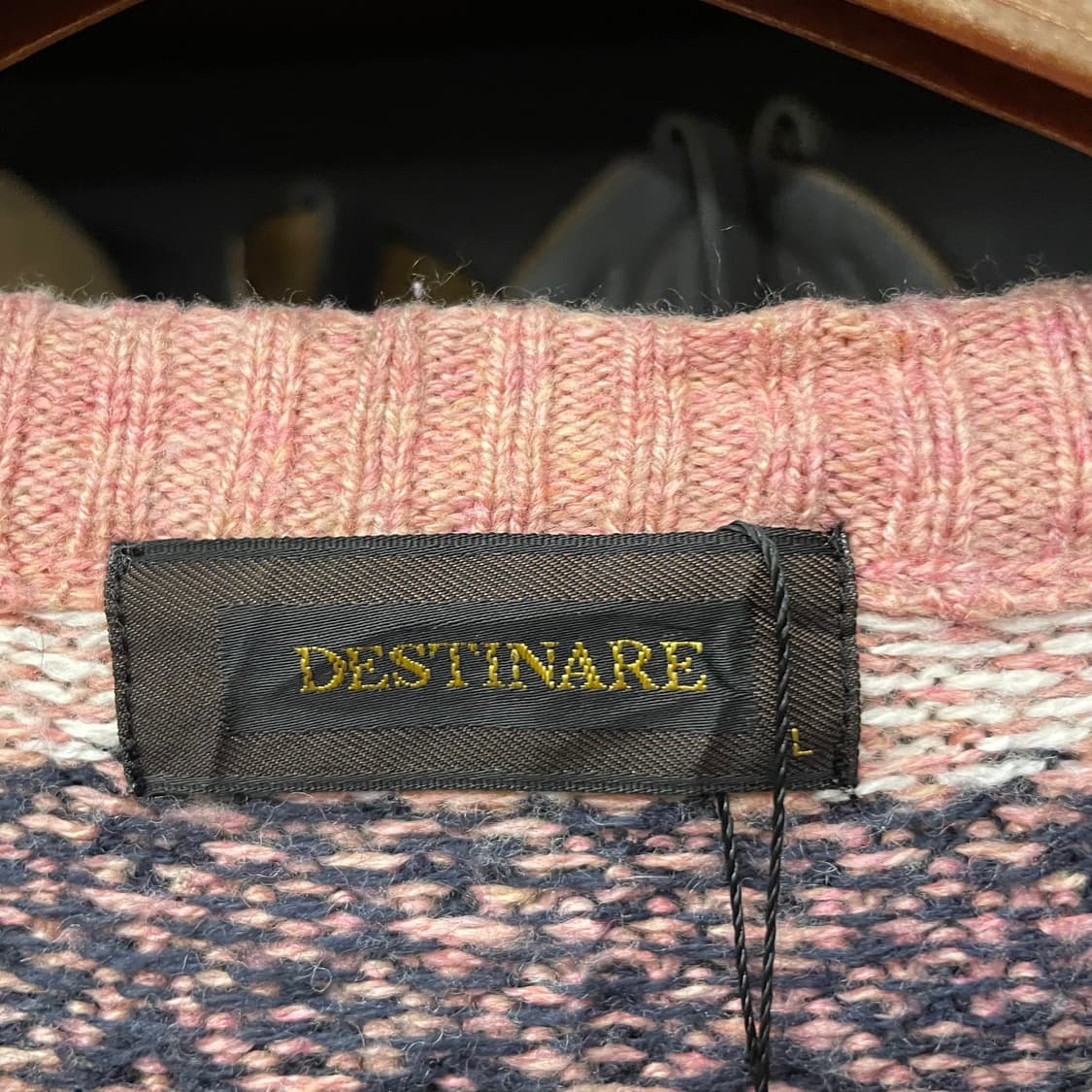 90s 빈티지 노르딕 페어 아일 패턴 울 니트 스웨터 상품이미지5