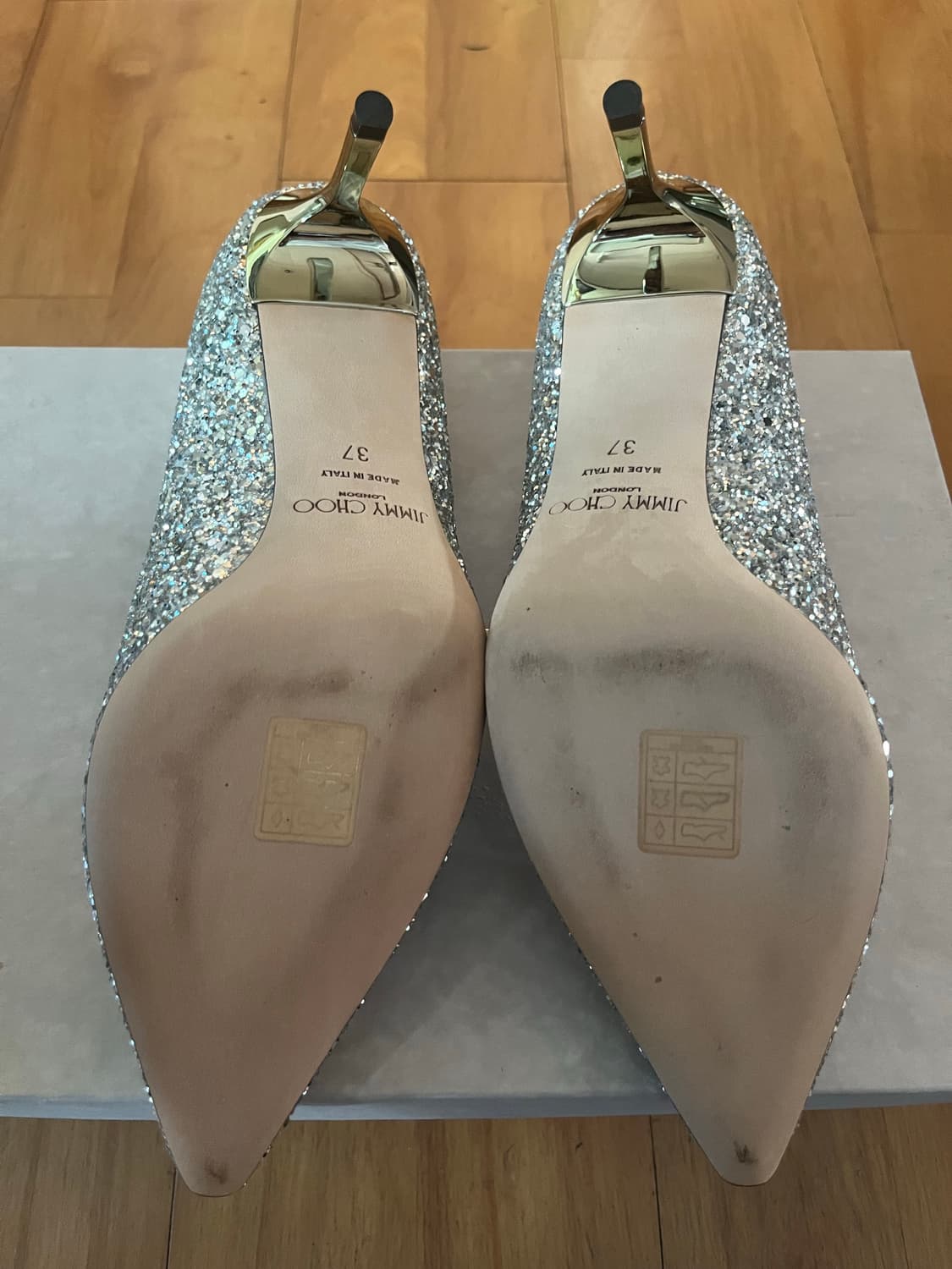 JIMMY CHOO 지미추 로미 60 샴페인컬러 37사이즈 웨딩슈즈 상품이미지4