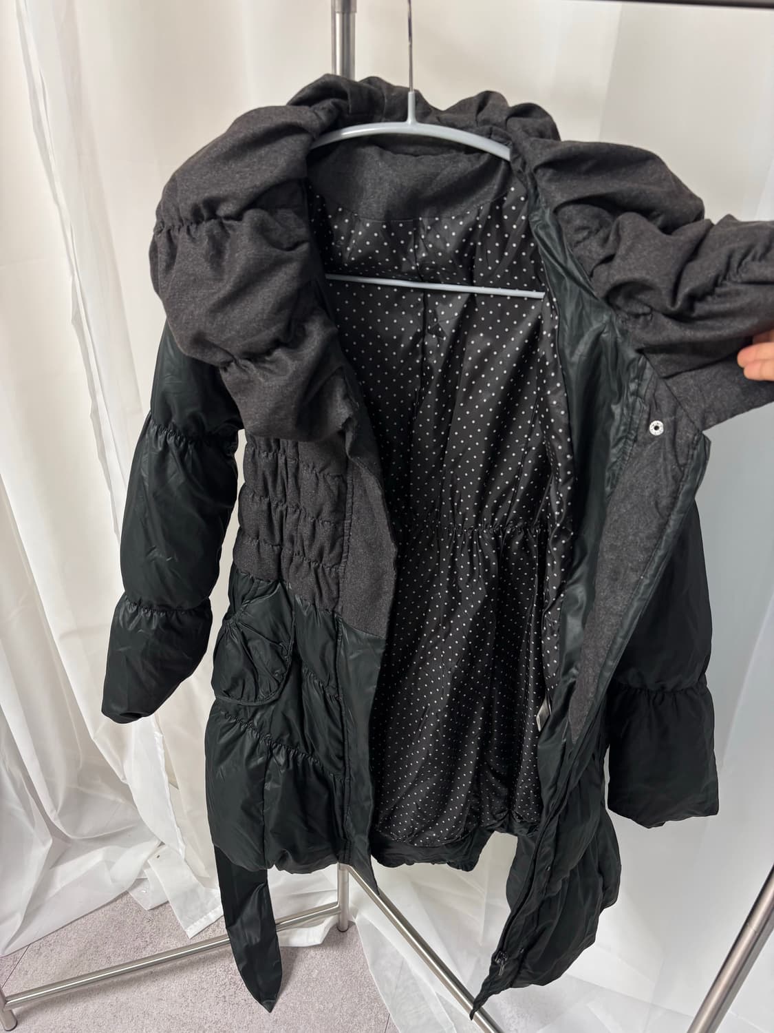 NATURAL FIT 셔링 슬림 페미닌 패딩 상품이미지6