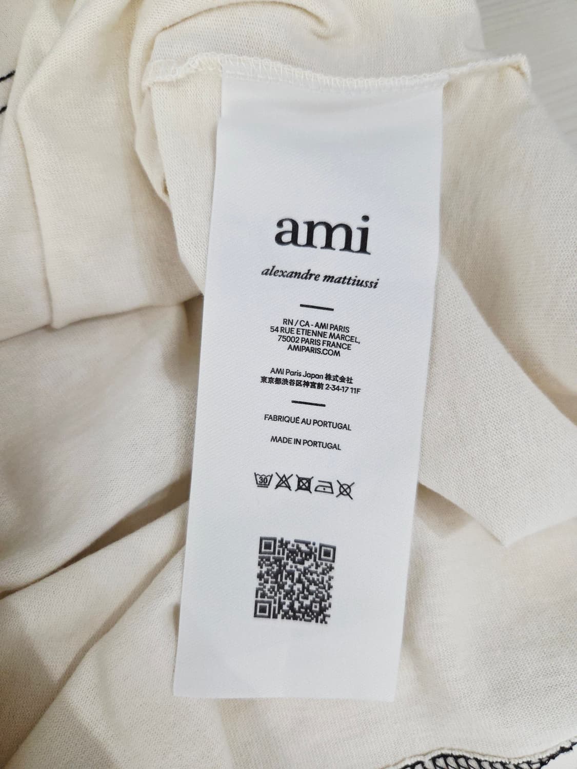 AMI 아미 시그니처 로고 스티치 반팔 티셔츠 상품이미지9