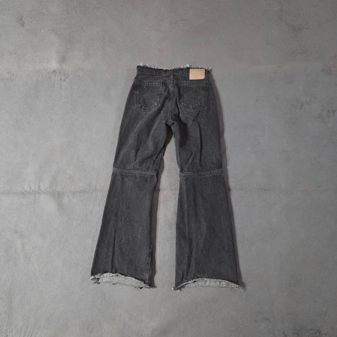 마뗑킴 로우웨이스트 세미부츠컷 데님 팬츠 S 상품이미지4