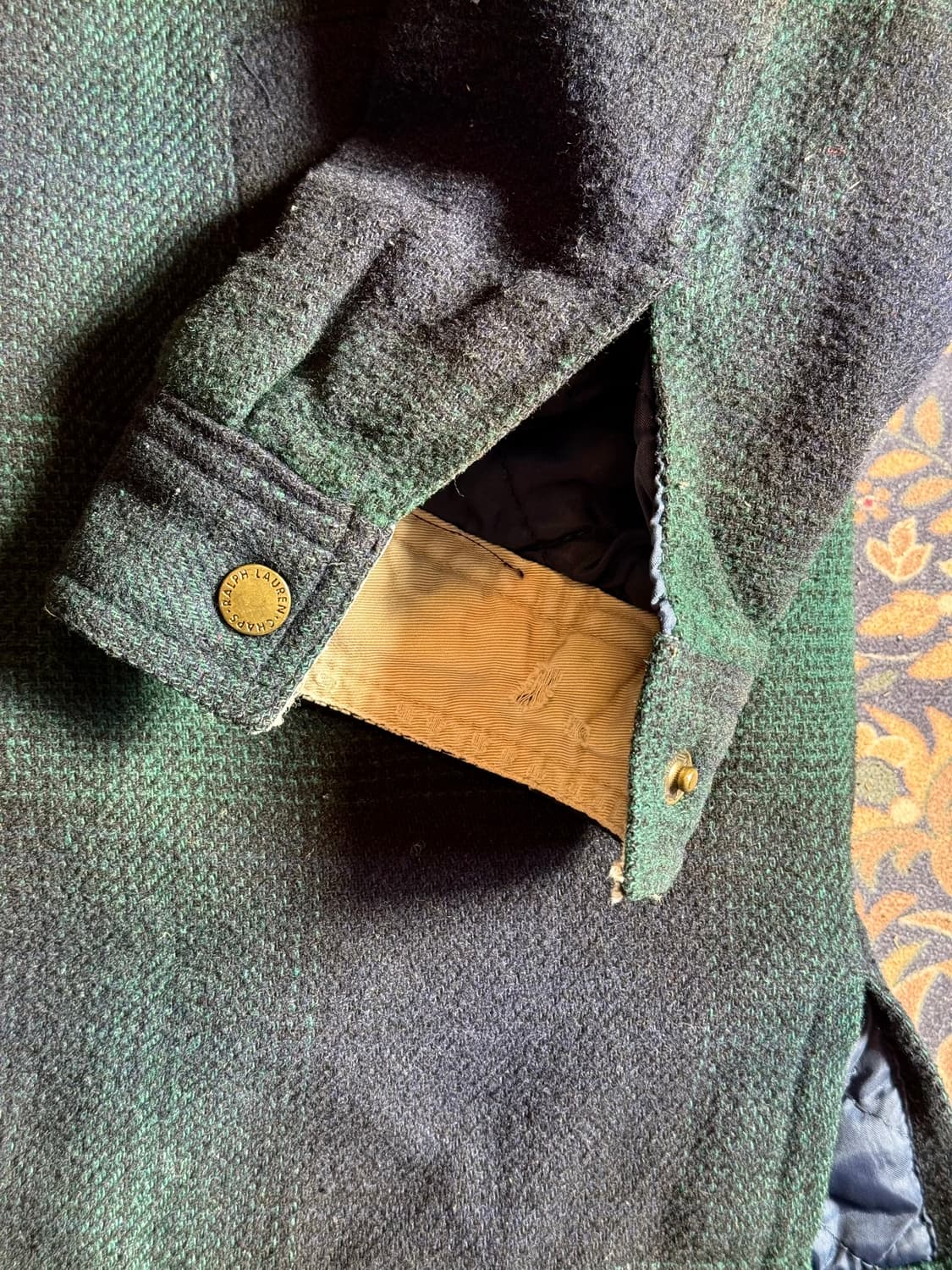 Chaps 랄프로렌 울 옴브레 퀼팅 셔츠자켓 상품이미지5