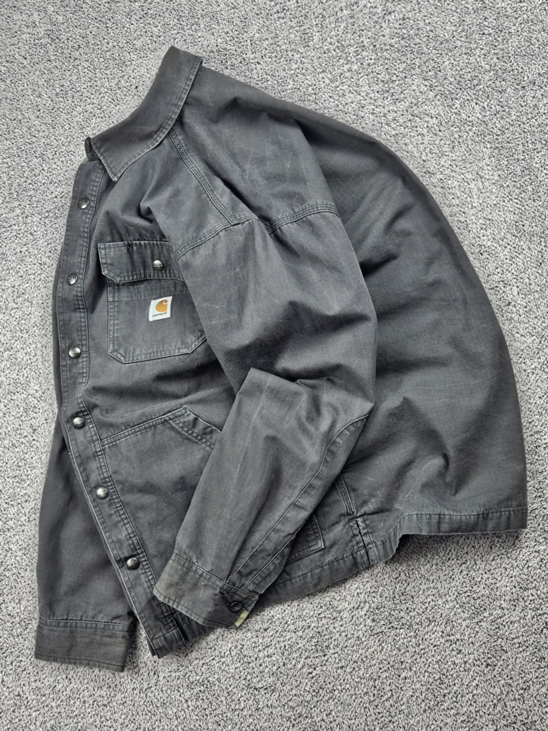 칼하트 립스탑 헤비 플란넬 워크 셔츠 자켓 ( M ) / 10452 상품이미지3