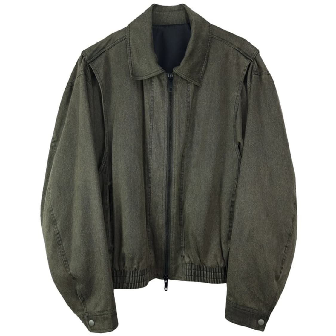 [라퍼지스토어] 크랙 패턴 오버사이즈 블루종 봄버 자켓 M18886 상품이미지2