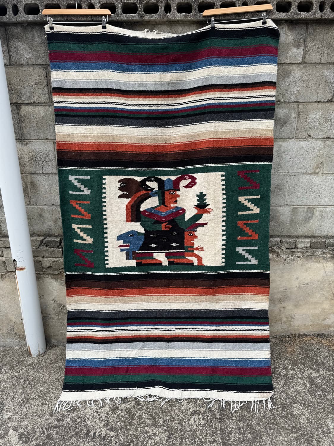 빈티지 멕시코 멕시칸 러그 블랑켓 상품이미지1