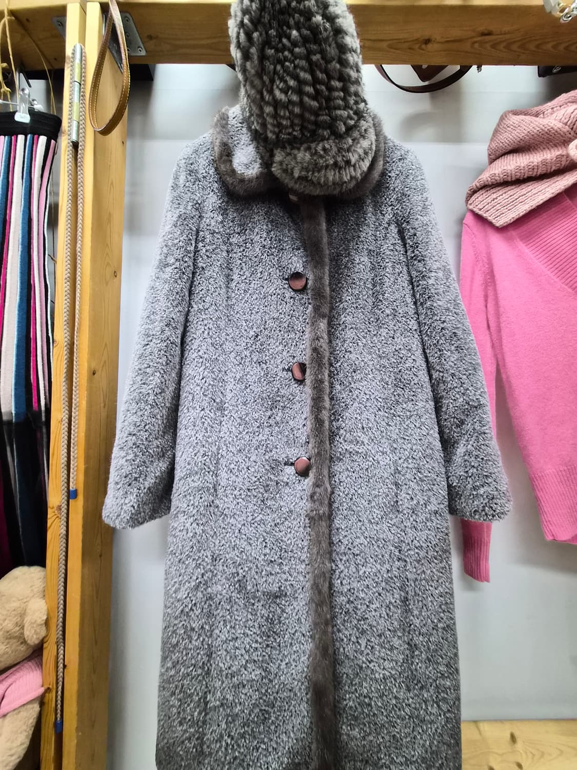 안혜영 밍크 알파카코트 상품이미지1