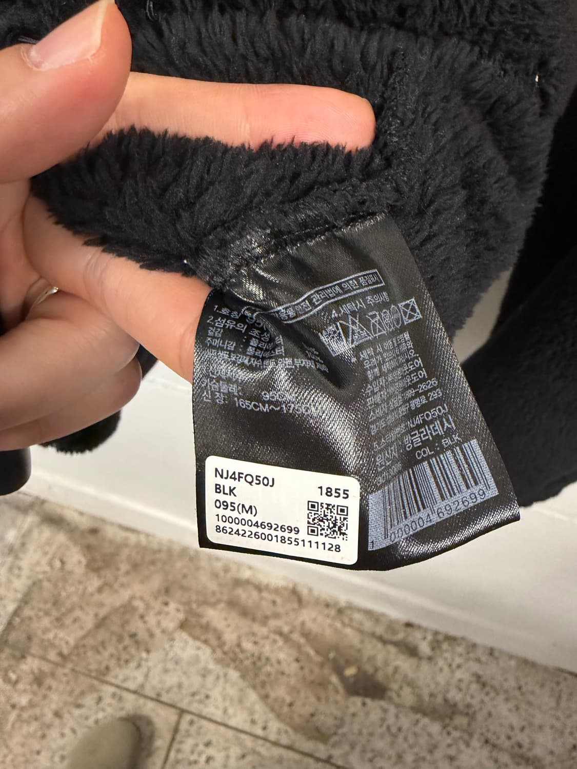 M) 노스페이스 노스페이스 블랙 플리스 자켓 O282 상품이미지4