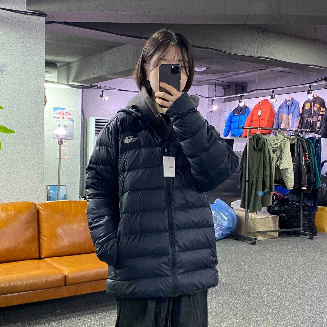 노스페이스 나일론 후디드 경량패딩 B4330  상품이미지1