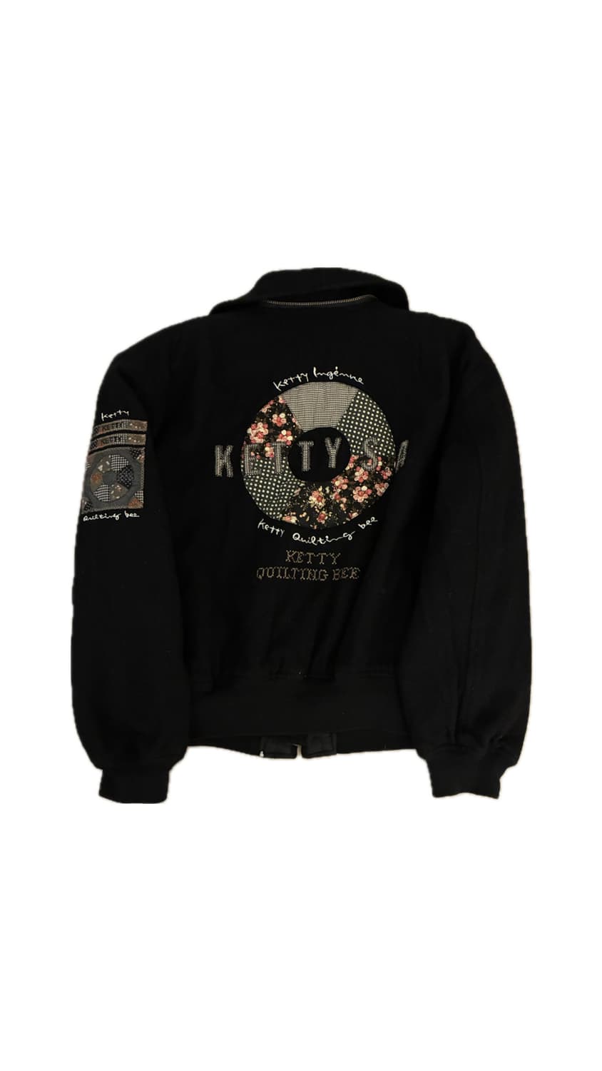 빈티지 블랙 패치워크 디테일 자켓 상품이미지2