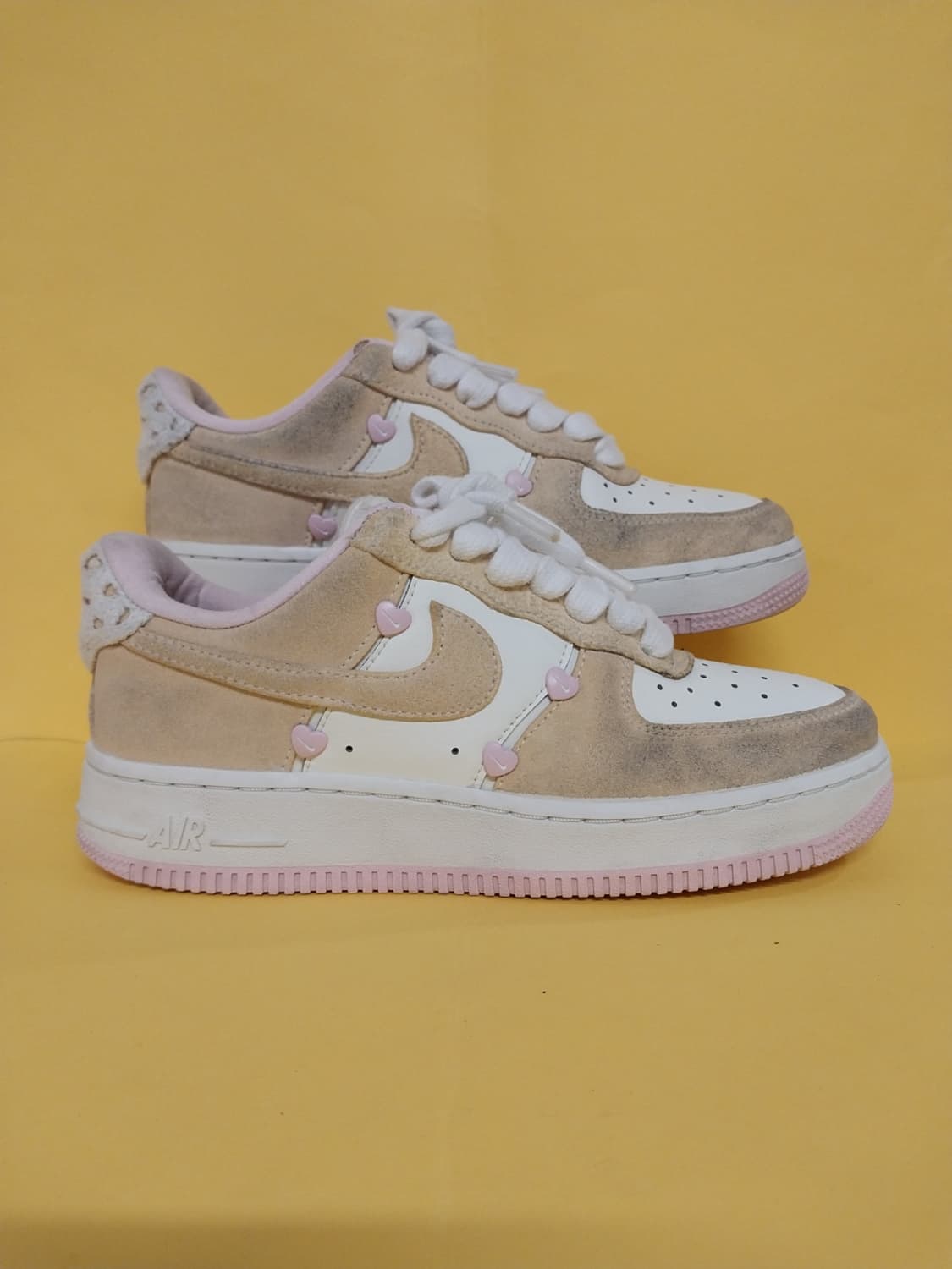 여성 나이키 에어포스1 발렌타인데이 핑크 폼 운동화 (235) 상품이미지3