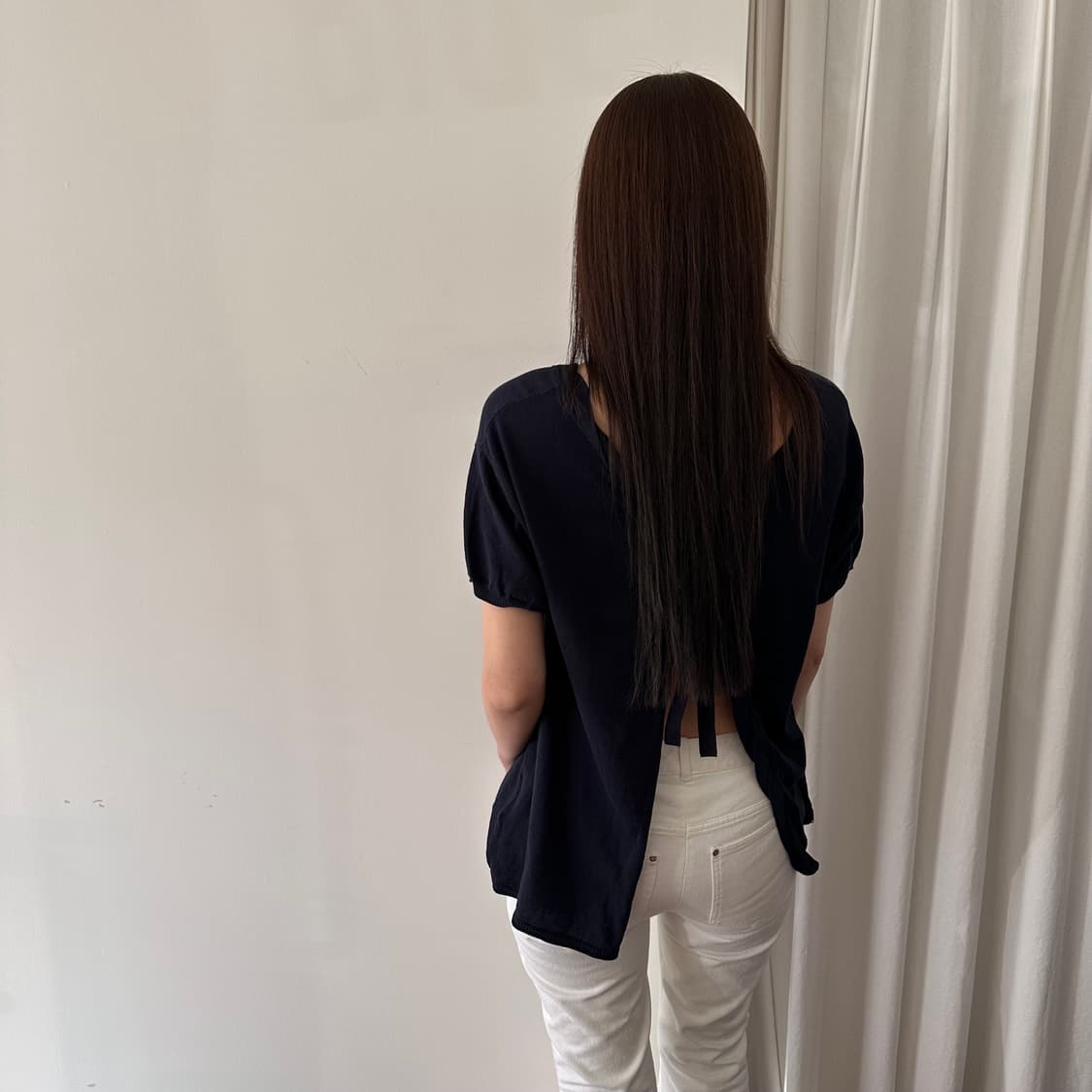 버버리 블루라벨 burberry 로고 반팔 블라우스 상품이미지2