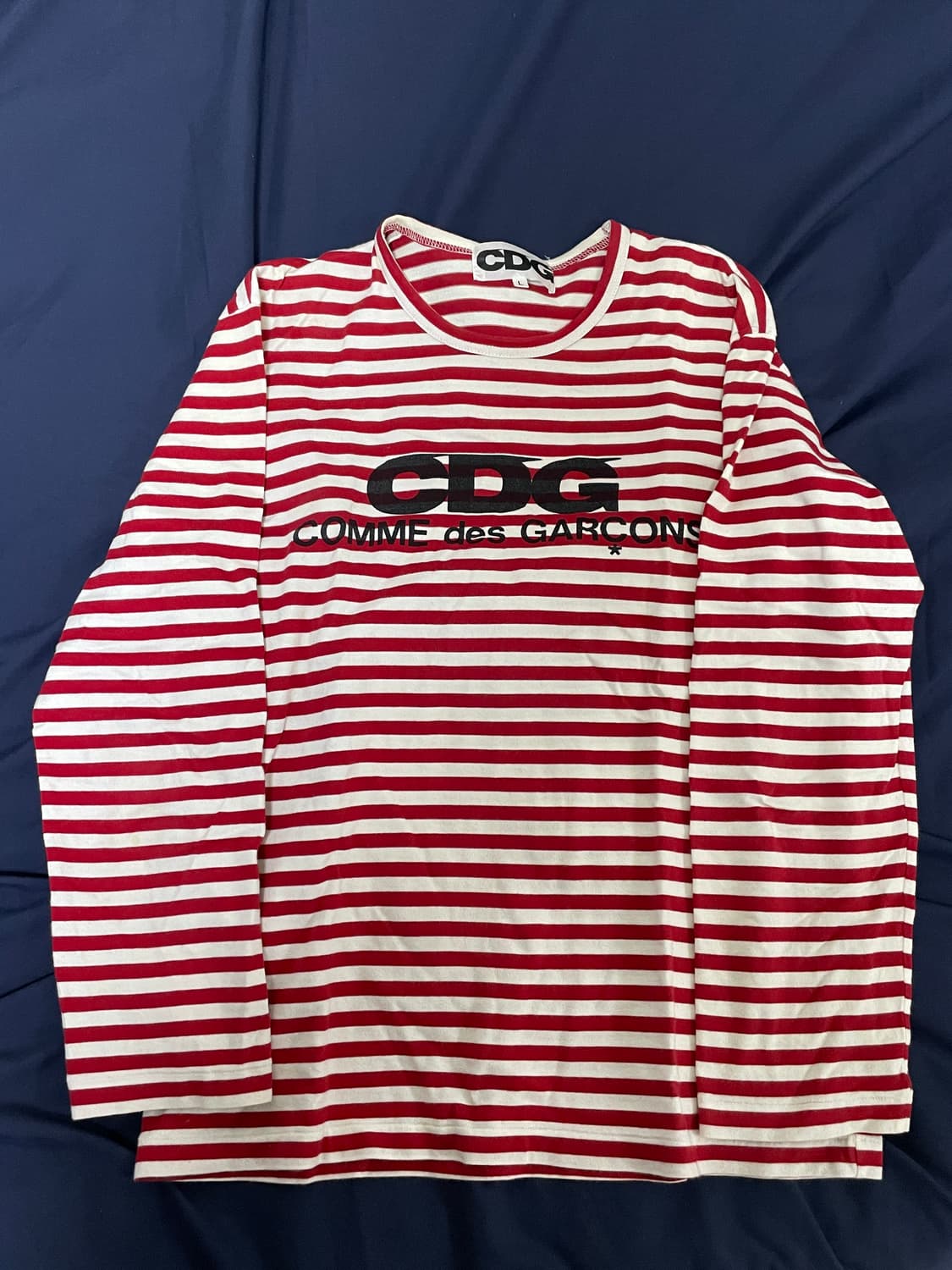 꼼데가르송 cdg 스트라이프 롱슬리브 L 상품이미지1