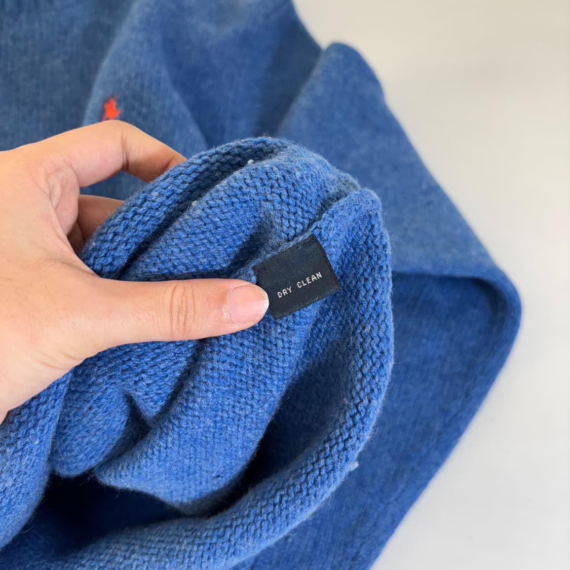 L 폴로 랄프로렌 블루 토끼털 메리노울 니트 상품이미지5