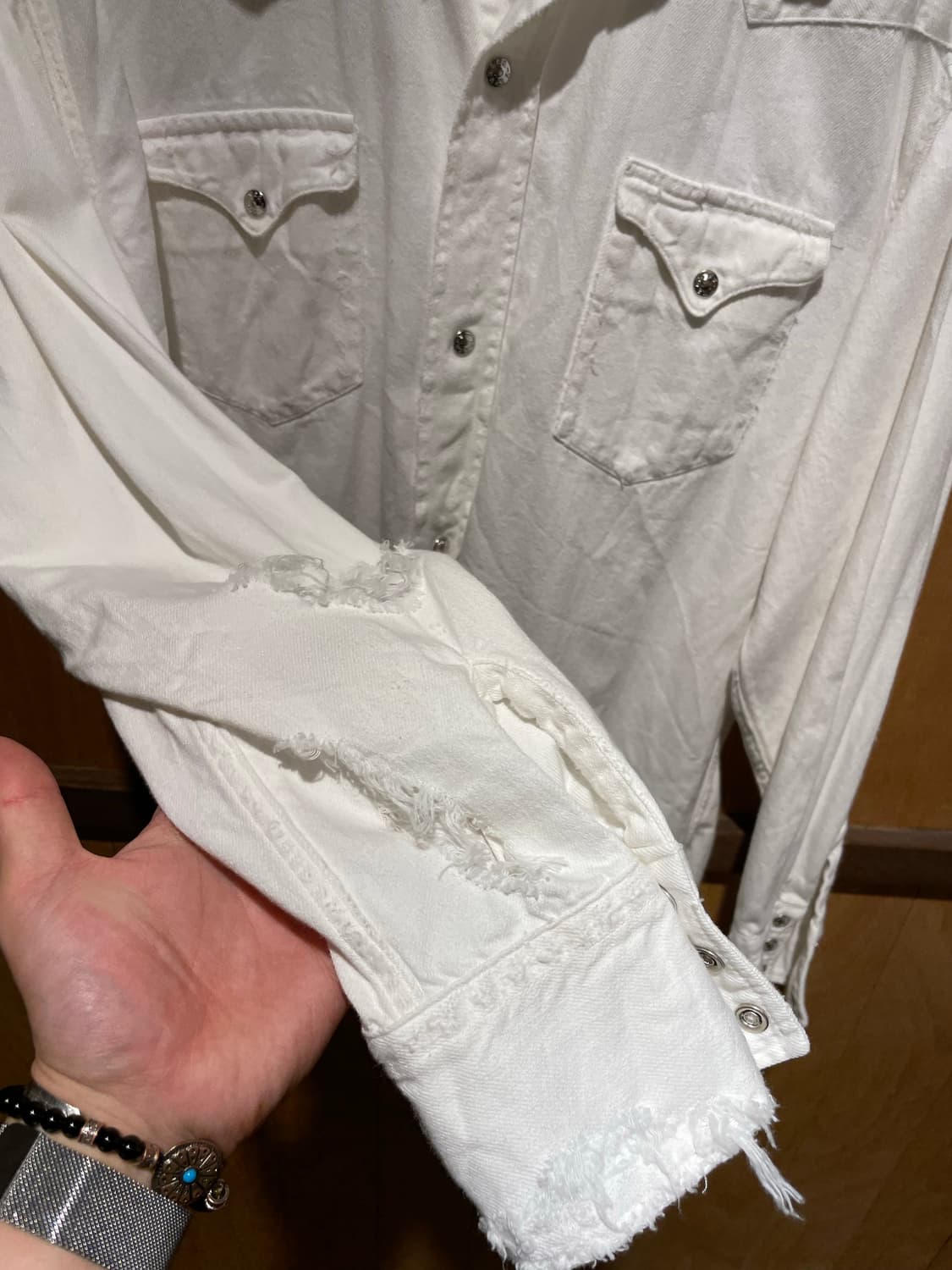 언유즈드 웨스턴 데미지 셔츠 상품이미지10