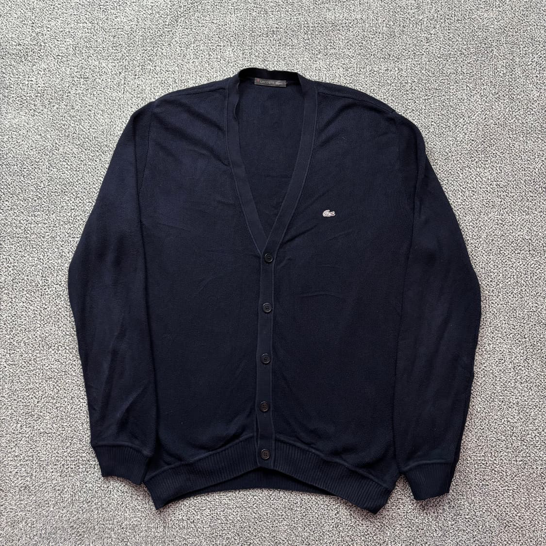 라코스테 네이비 브이넥 니트 가디건 상품이미지1