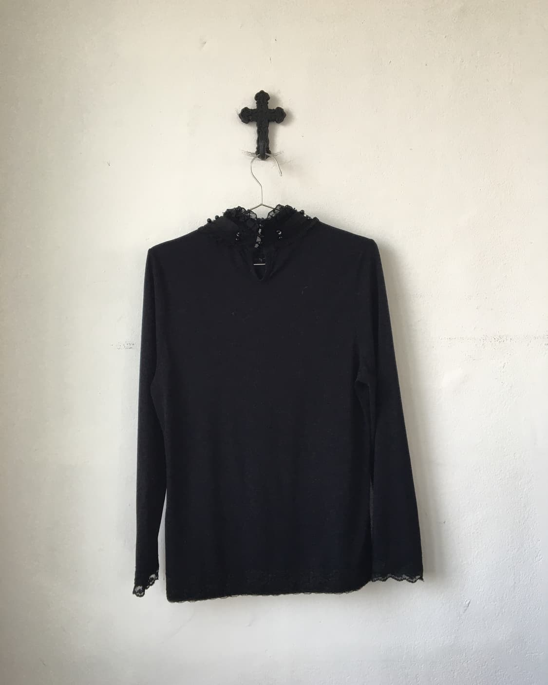 Frill point high neck sleeve 상품이미지3
