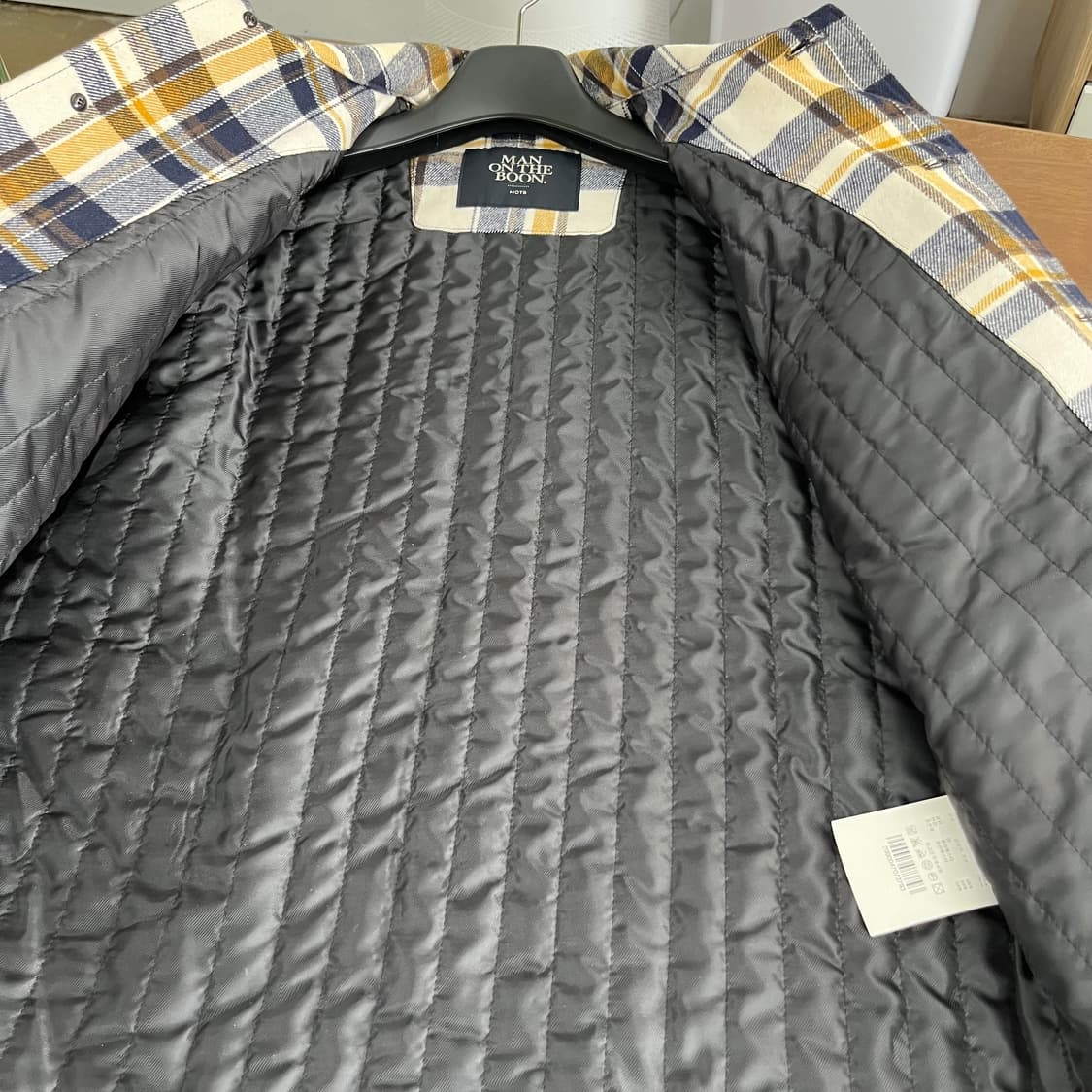 맨온더분 체크 울자켓 M 상품이미지6