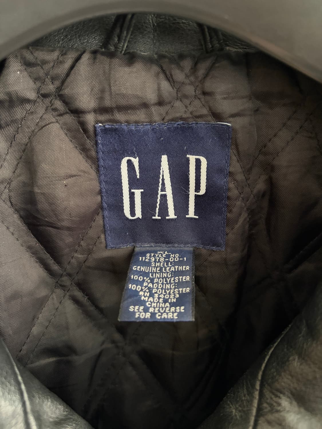 올드갭 레더 자켓 상품이미지6