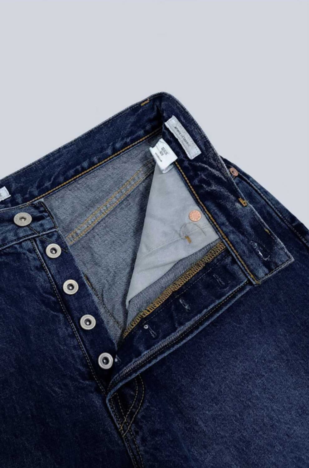 [3] 우드비 25ss 5P 셀비지 레귤러 스트레이트 데님 빈티지블루 상품이미지4