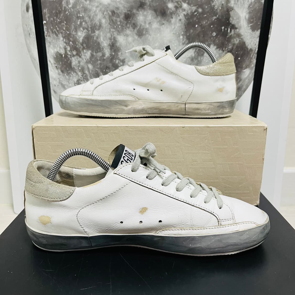 정품 42) 골든구스 스파클 실버 스니커즈 270~275 상품이미지2