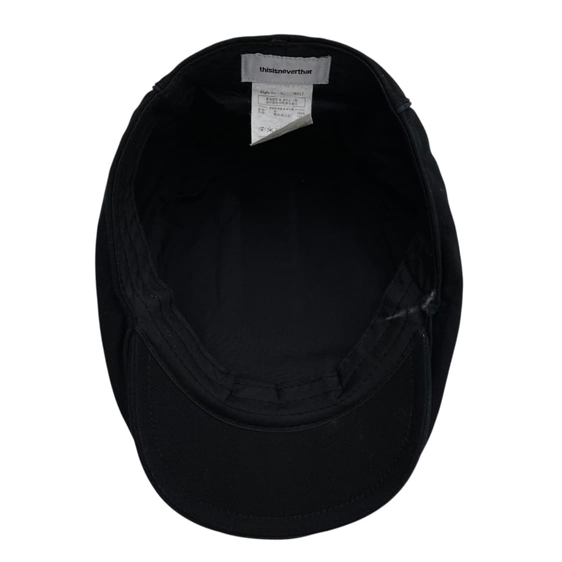 디스이즈네버댓 자수로고 블랙 헌팅캡 상품이미지6