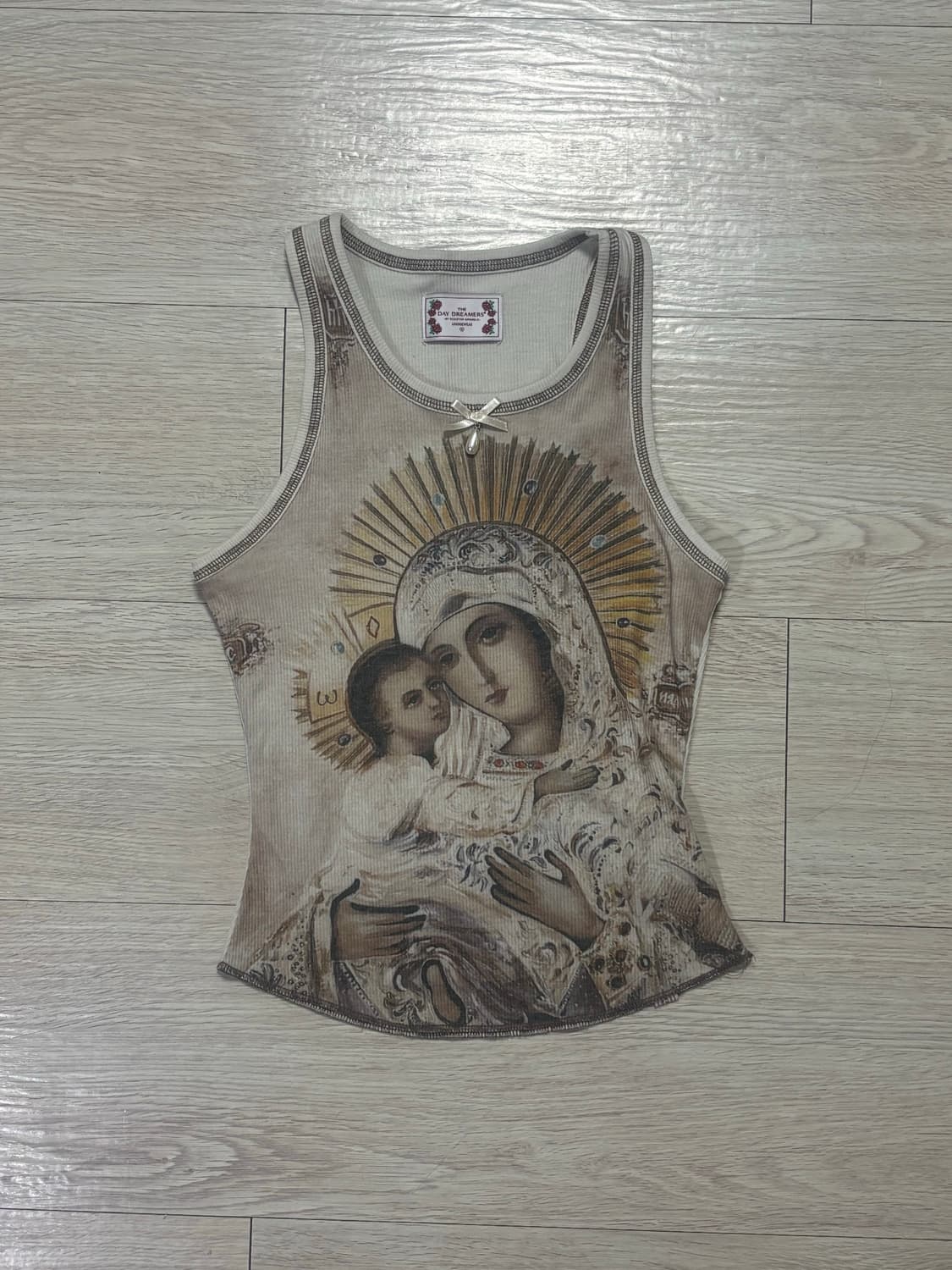 스컬프터 maria tank top peach/raw 상품이미지3