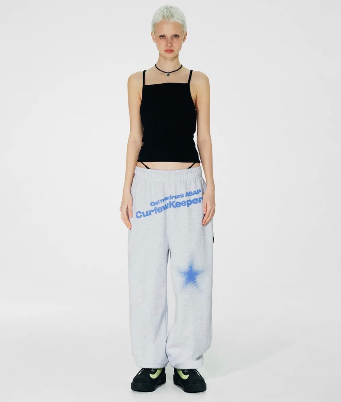 스컬프터 Keep Swear Jogger Pants White Melan 상품이미지2