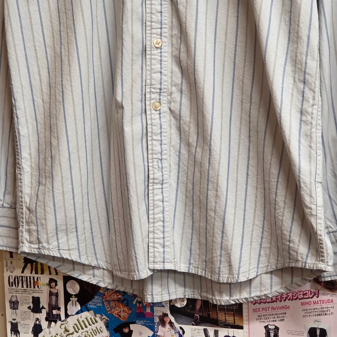 JPN 배드보이 스트라이프 셔츠 상품이미지3