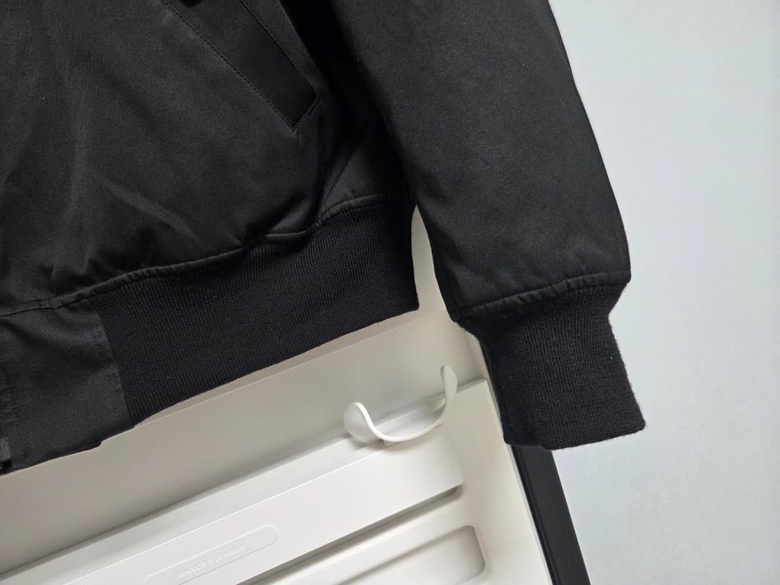 25ss 아프레쎄 빈티지 실크 플라이트 자켓 2 블랙 상품이미지4
