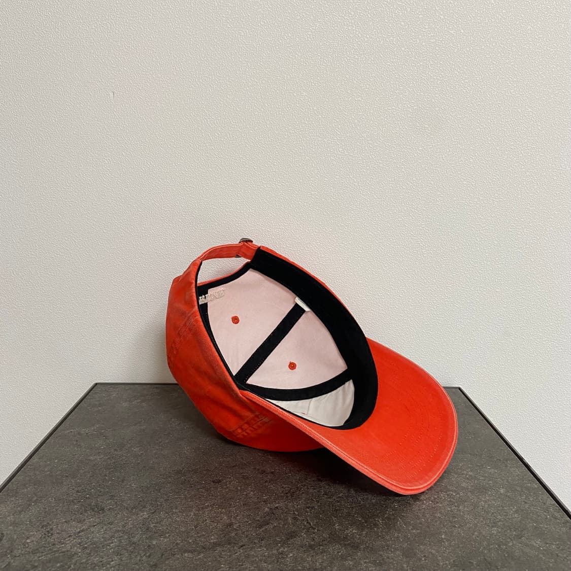 (OS) 슈프림 S로고 볼캡 모자 피그먼트 워시드 오렌지 상품이미지7