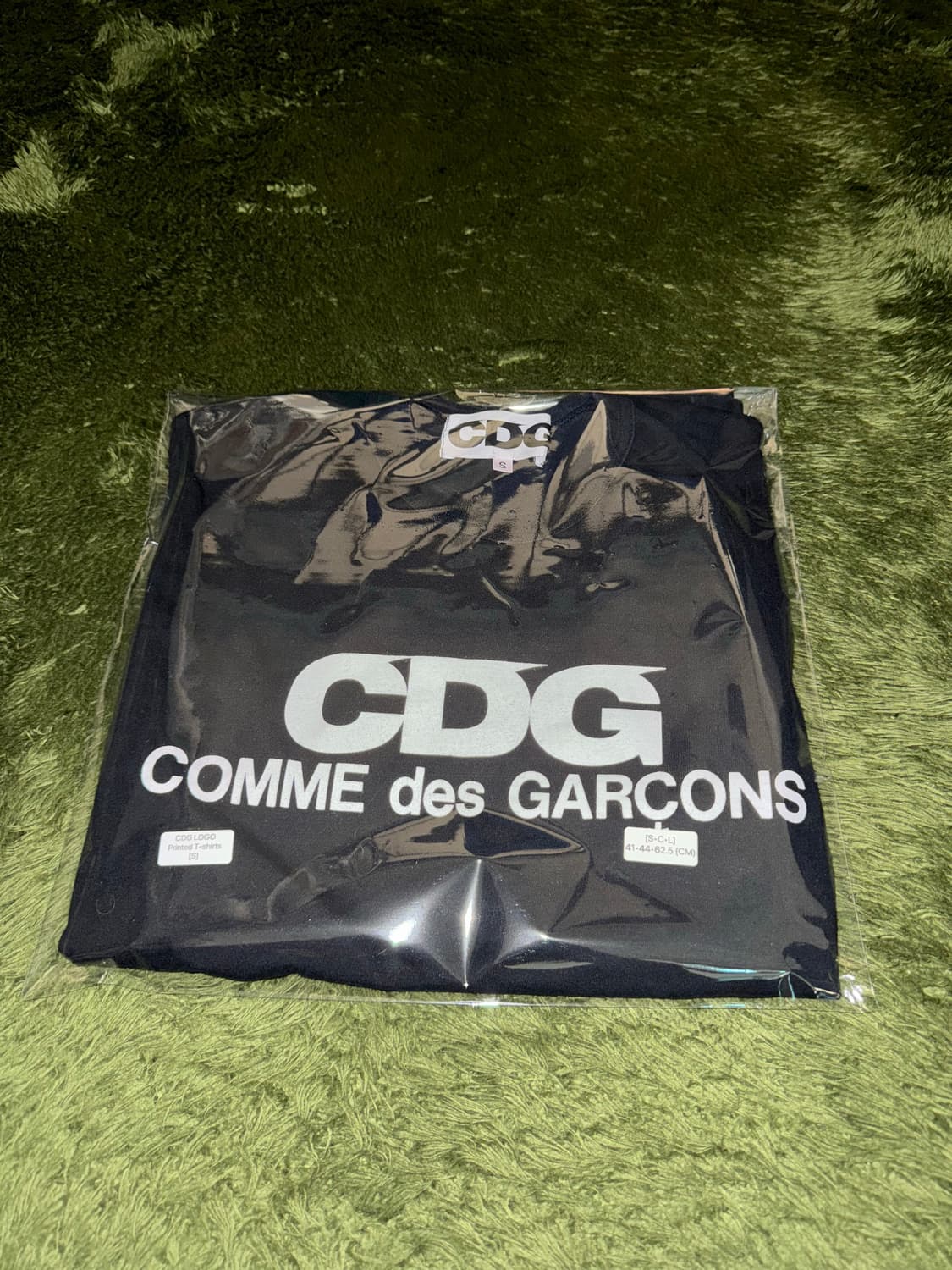 [S] 꼼데가르송 CDG 오리지널 로고 프린트 티셔츠 블랙 상품이미지10