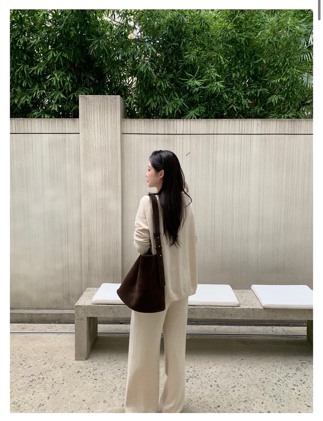 오브제스트 베이직 니트 팬츠 베이지  상품이미지4