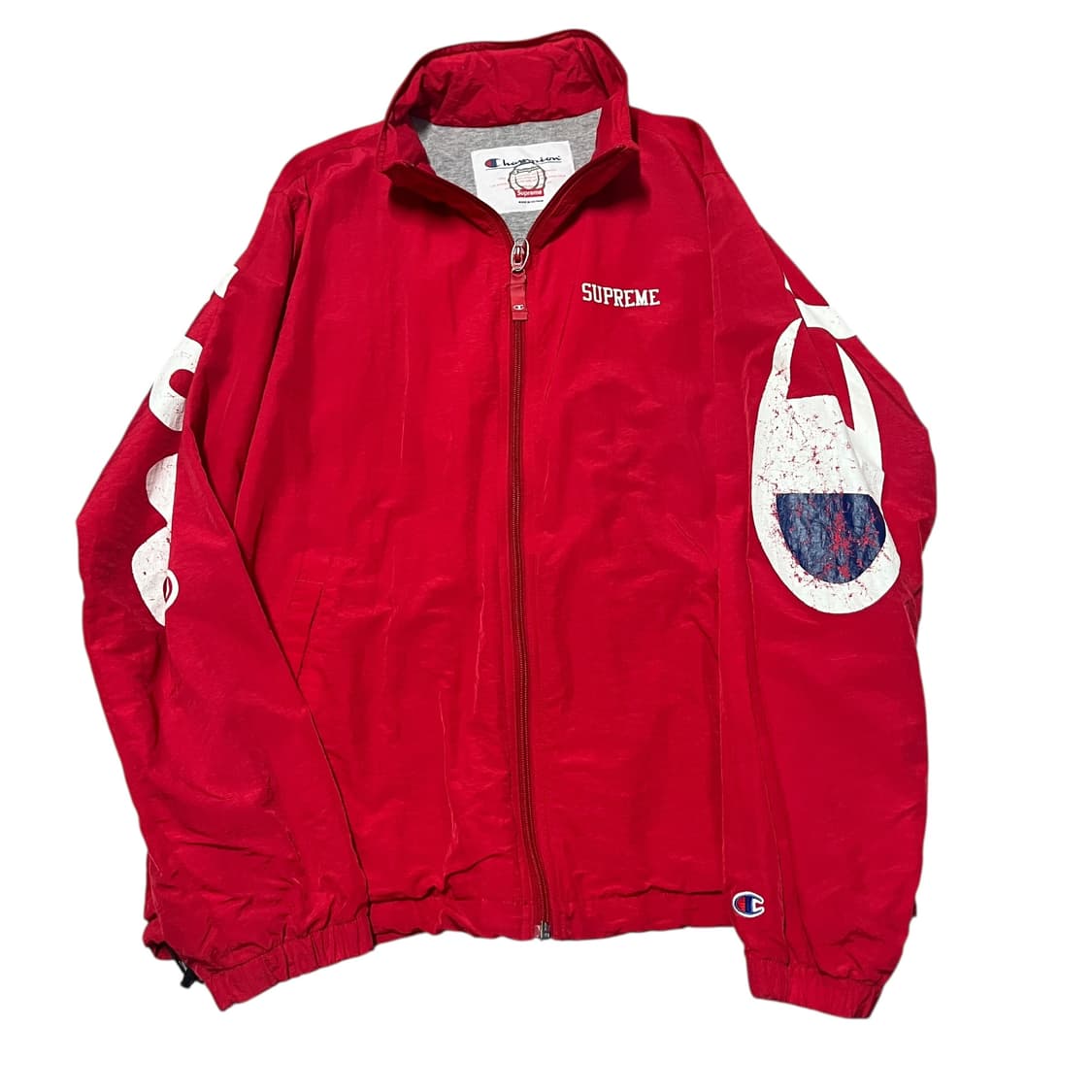 슈프림 x 챔피온 18SS 트랙 자켓 바람막이 레드 상품이미지1