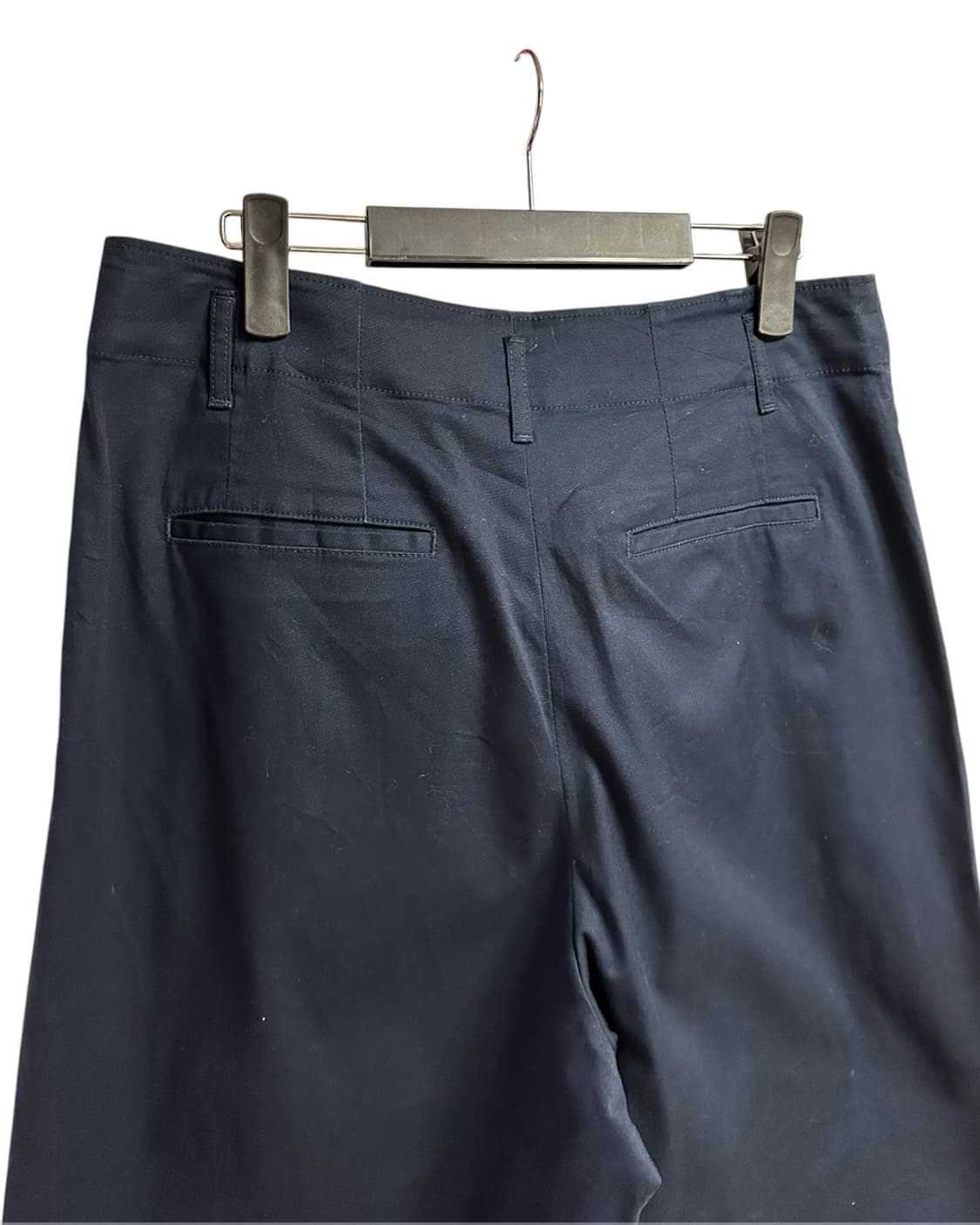 유니클로 JAPAN 핀턱 와이드 치노팬츠 네이비 31size 상품이미지4