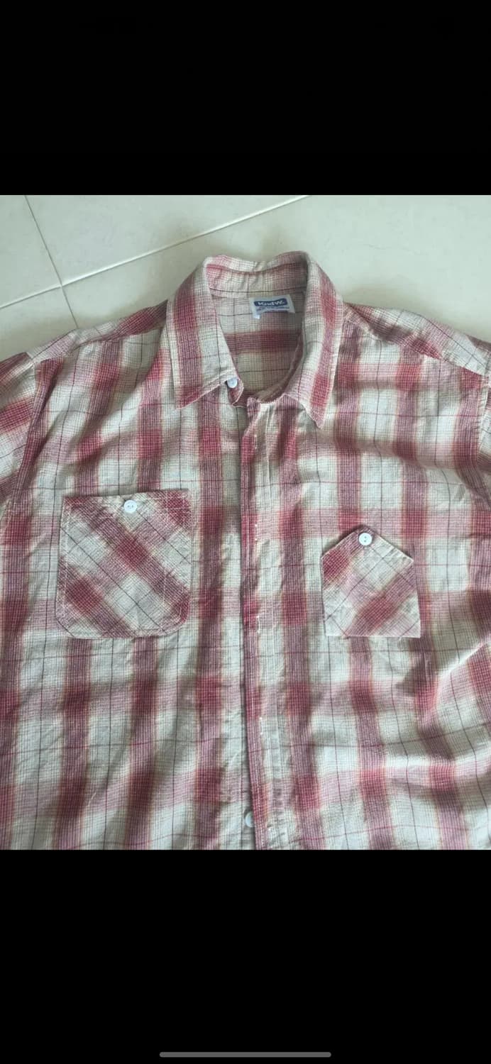 케이앤드 린넨 반팔 워크 셔츠 L 상품이미지3