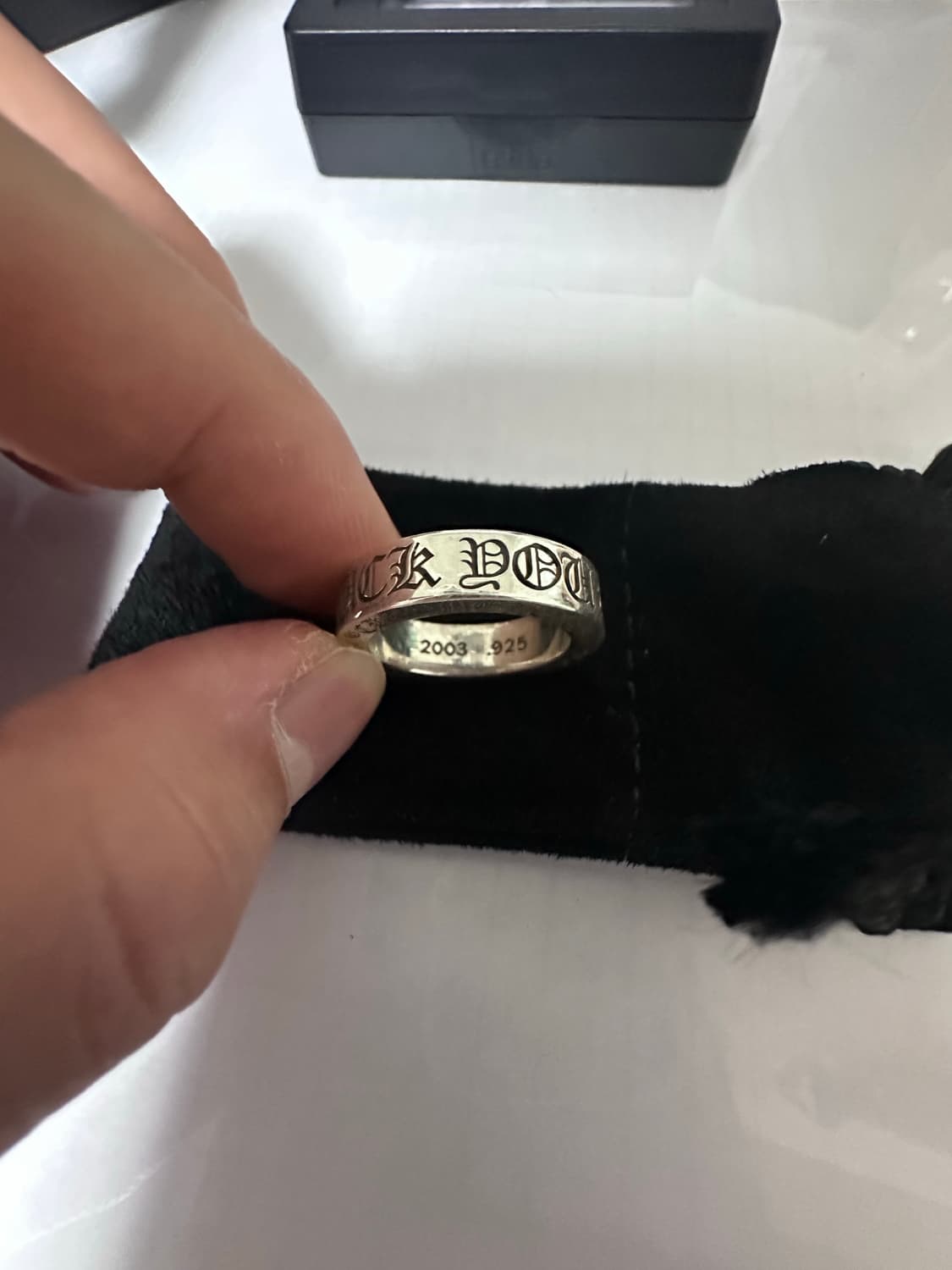 크롬하츠 퍽유링 us 6.5 신강구매 상품이미지9