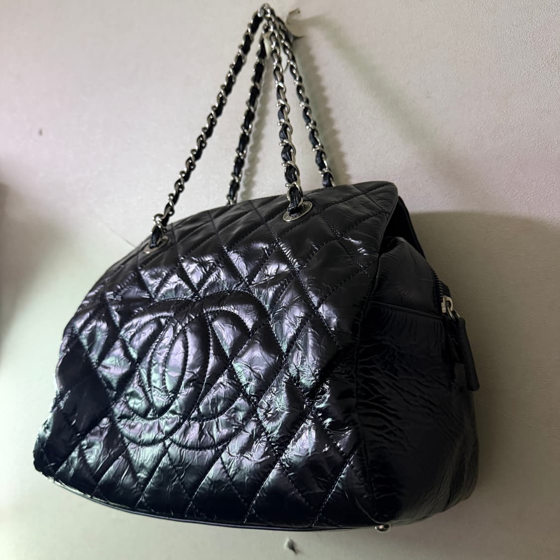 샤넬 마틀라세 빈티지 송아지가죽 숄더백 상품이미지10