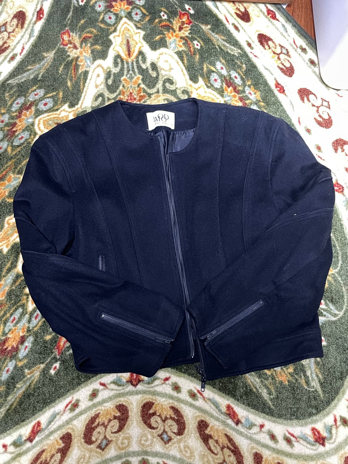 (48) 엘무드 코코보이 울 테일러드 자켓 블랙 상품이미지2