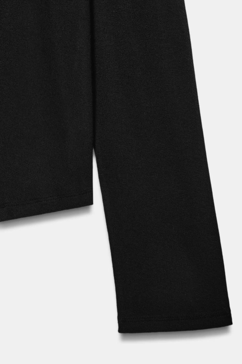 ZARA 자라 시스루 브이넥 니트 탑 티셔츠 블랙 상품이미지6