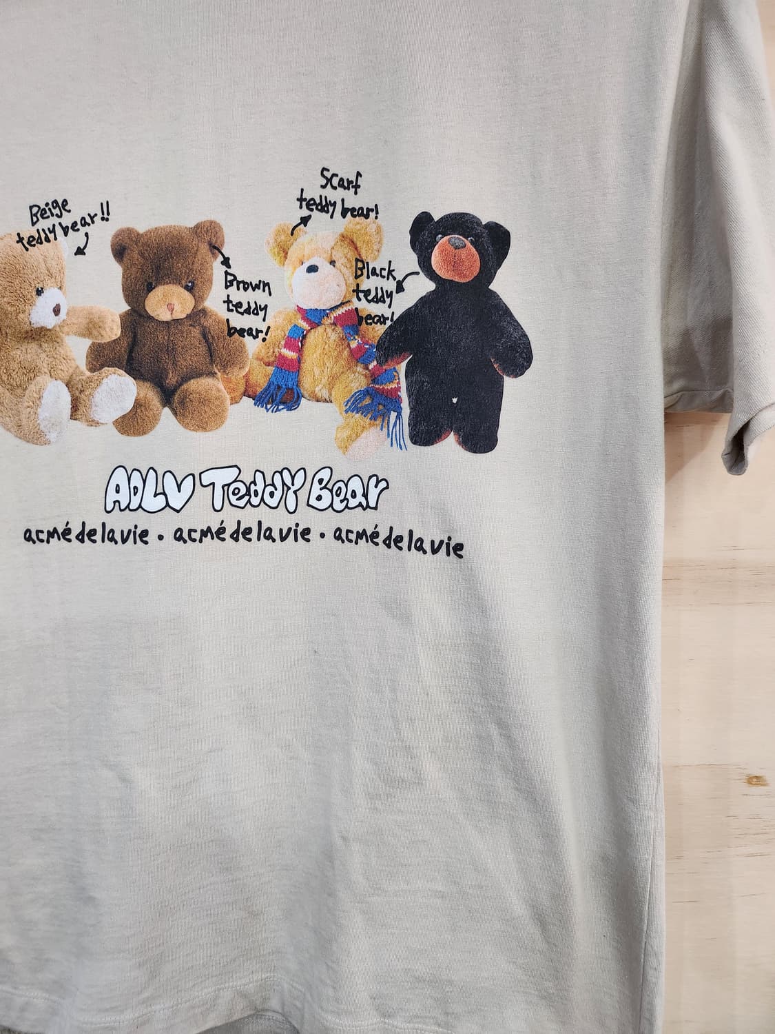 433) ADLV 아크메드라비 테디베어 돌 프렌즈 반팔티 상품이미지3