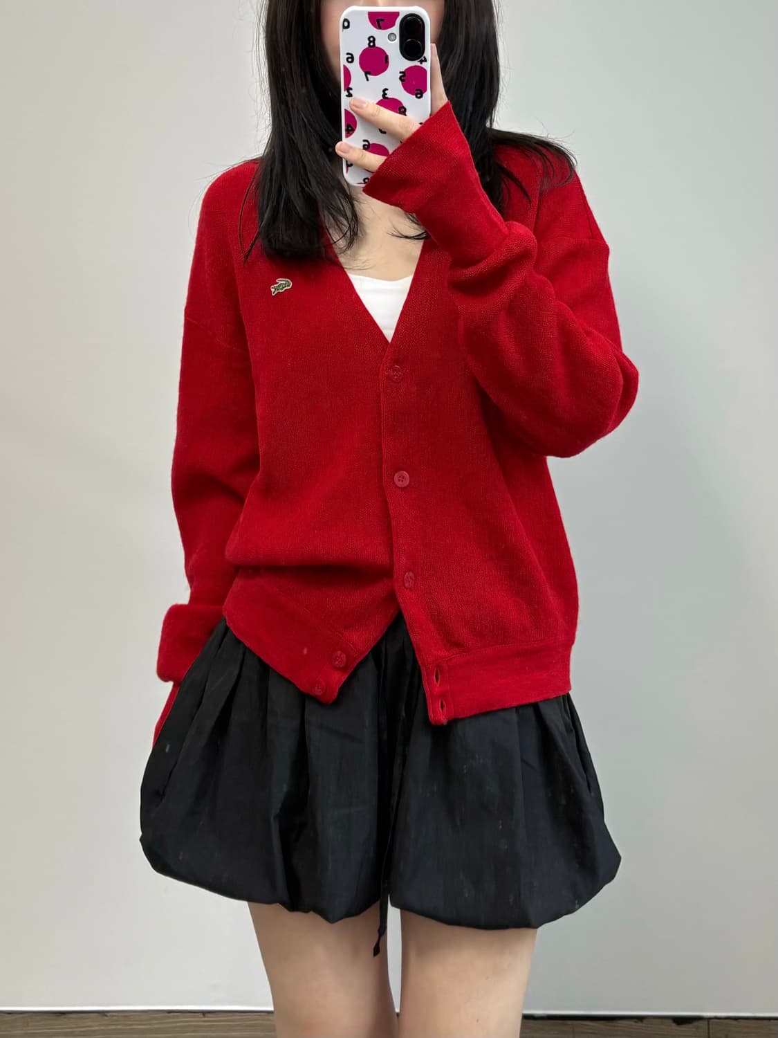 라코스테 레드 썸머 가디건 상품이미지2