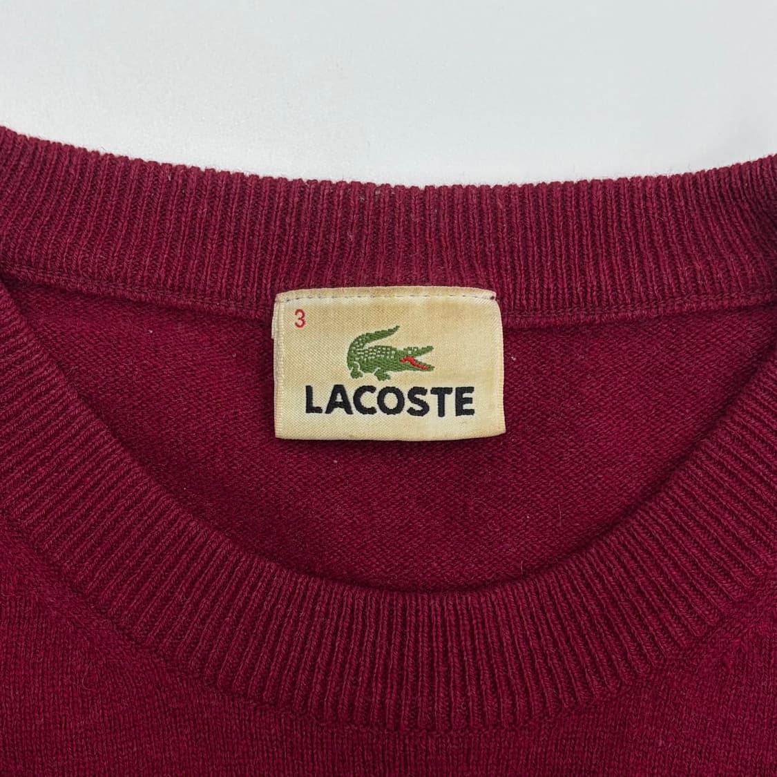 라코스테 버건디 니트 상품이미지4