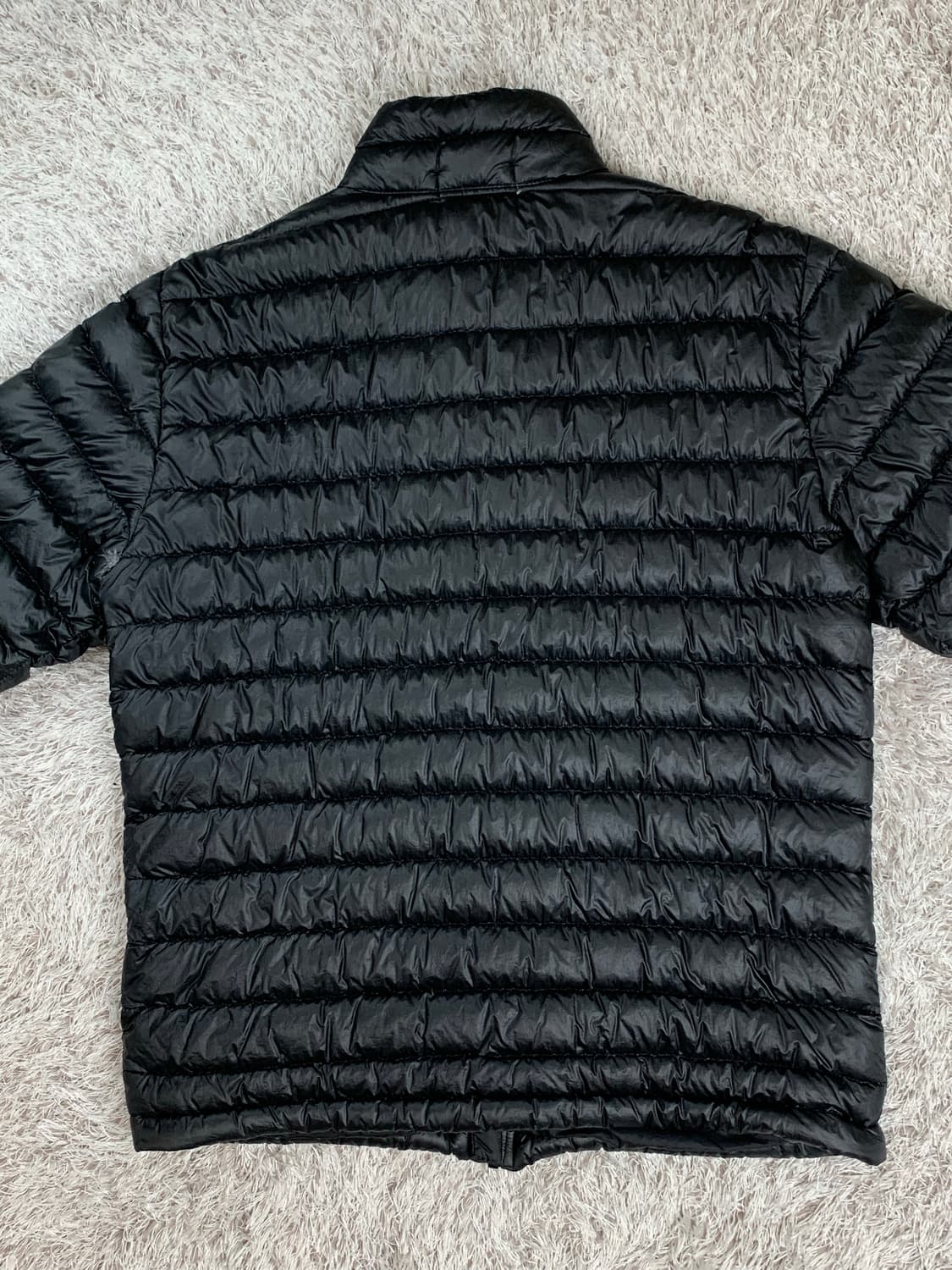 [XL] 정품 스톤아일랜드 가먼트 다이드 푸퍼 경량패딩 블랙 상품이미지3