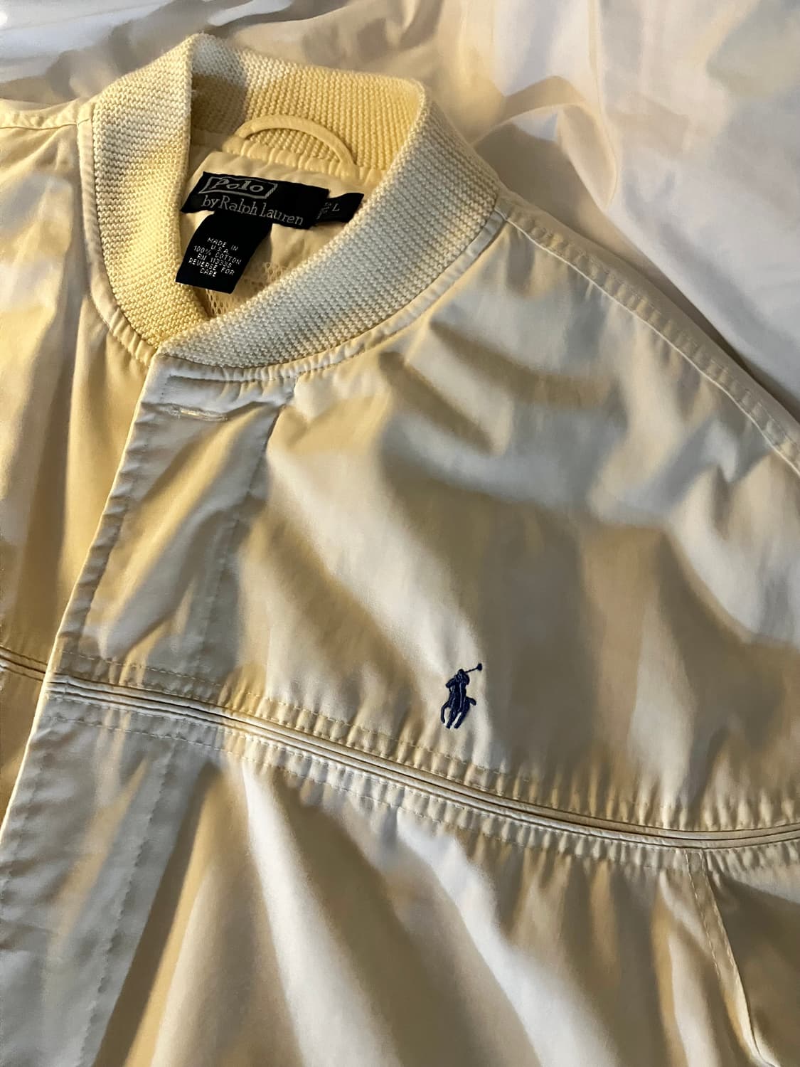 폴로 랄프 로렌 자켓 크림 L made in USA (실착사진o) 상품이미지2