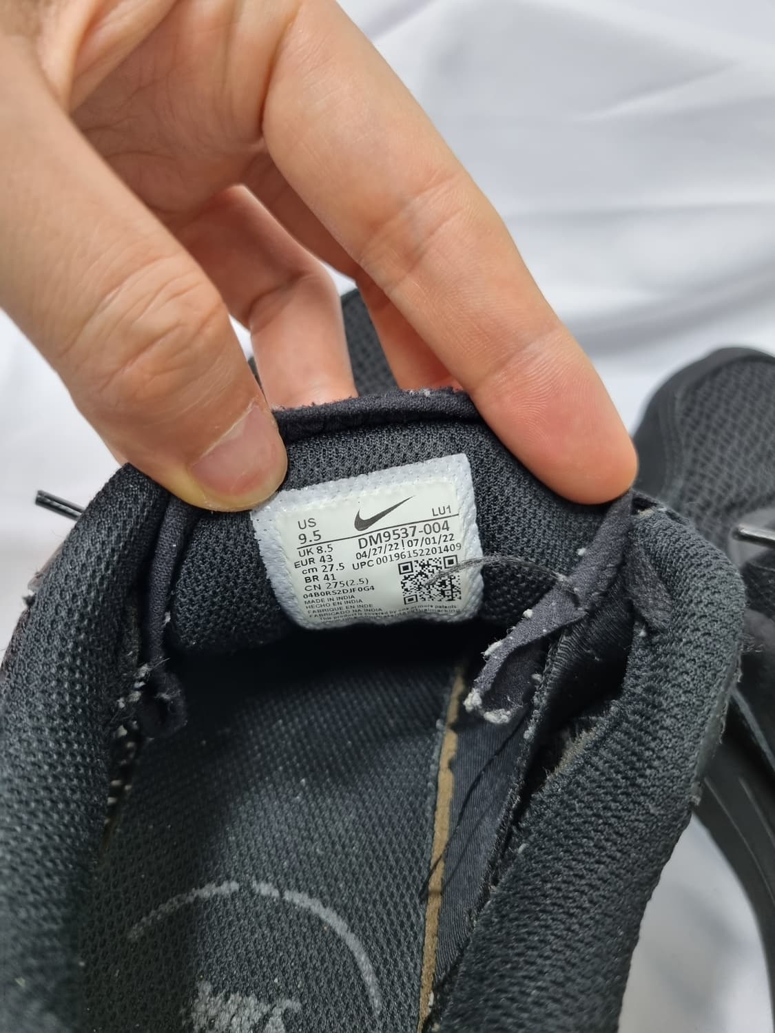 275 나이키 에어맥스 시스템 그레이 블랙 스니커즈 상품이미지7