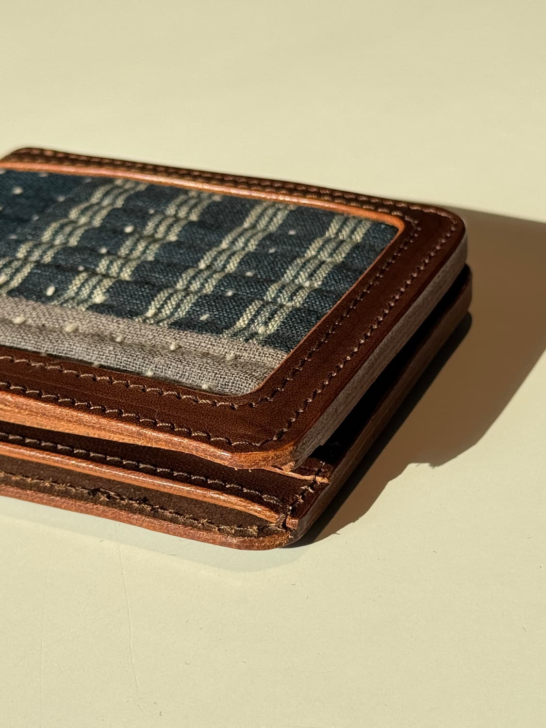 사시코 스티치 데님 반지갑 상품이미지6