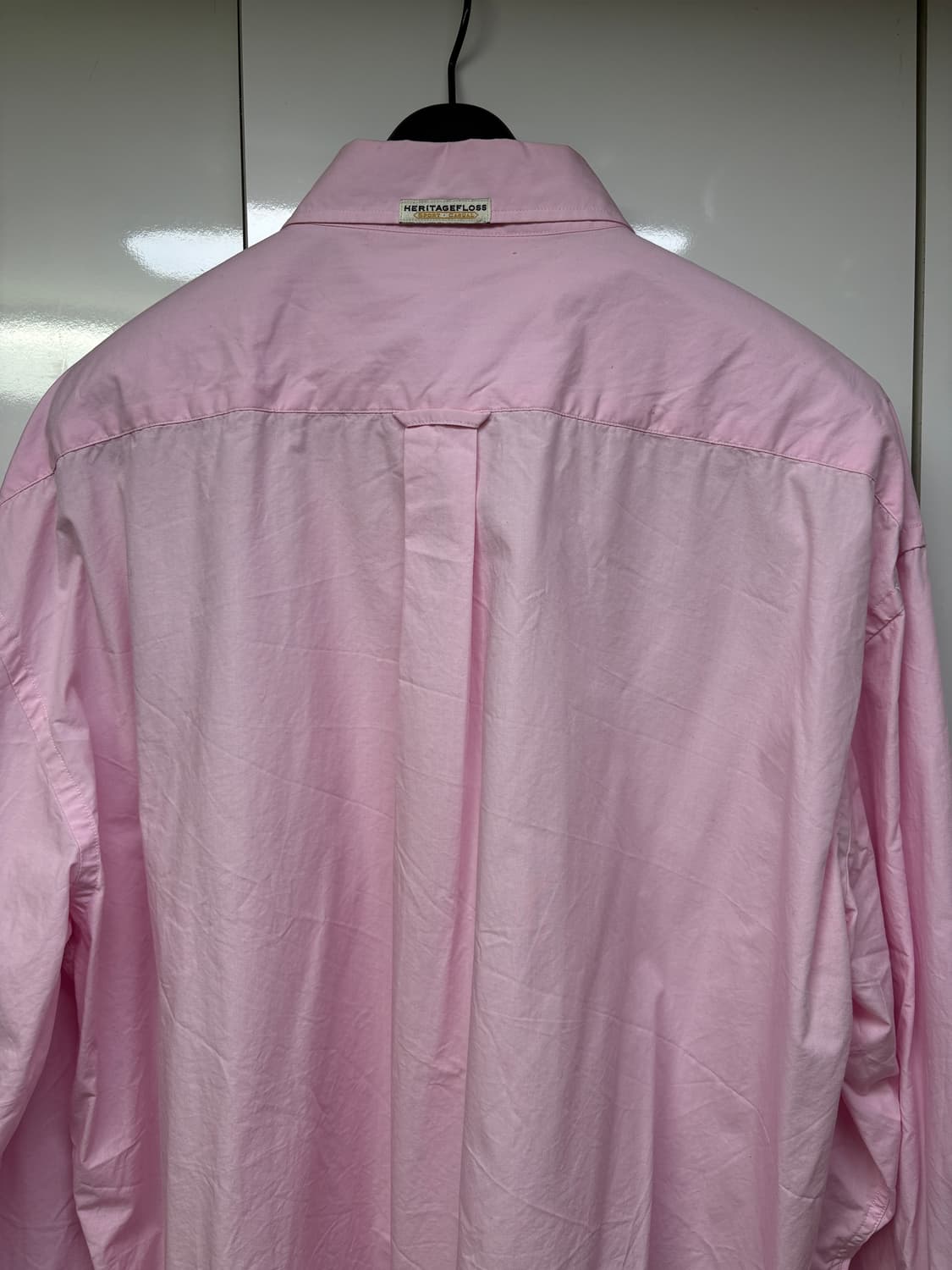 헤리티지플로스 타입라이터 셔츠 핑크 L 상품이미지3