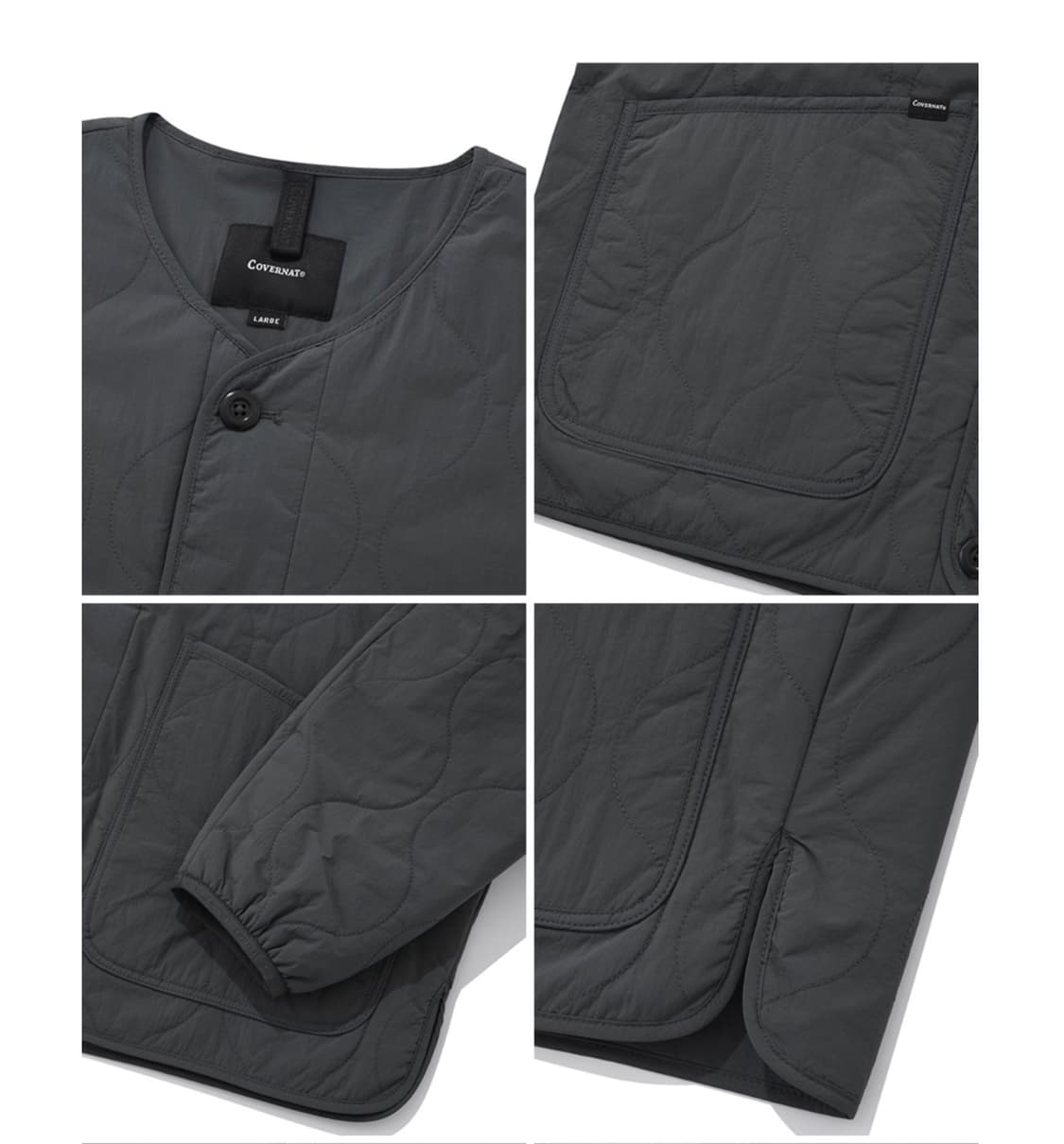 [L] Covernat 커버낫 퀼팅 올리브 자켓 상품이미지7