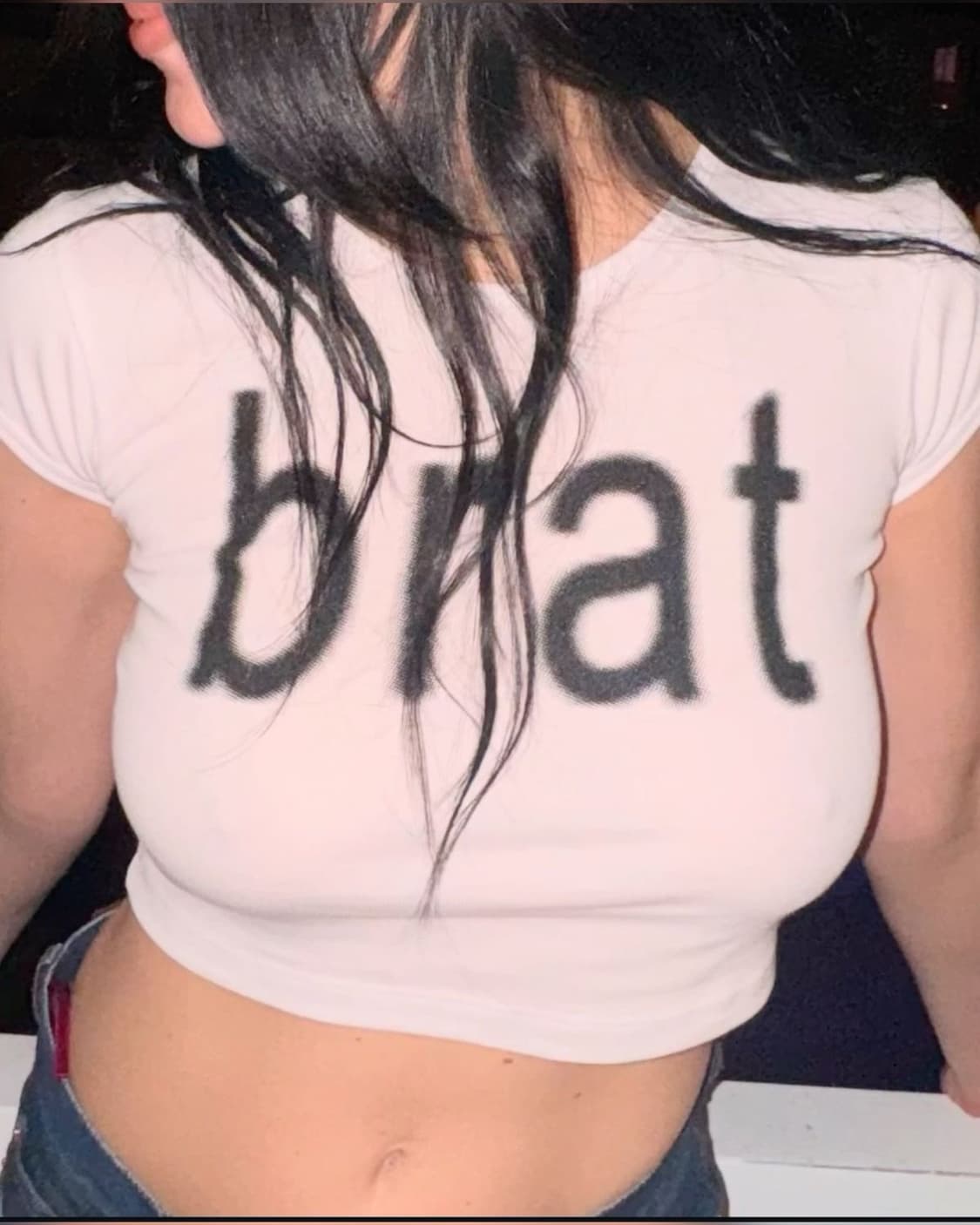 Charli xcx공식 brat  크롭 티셔츠 상품이미지3
