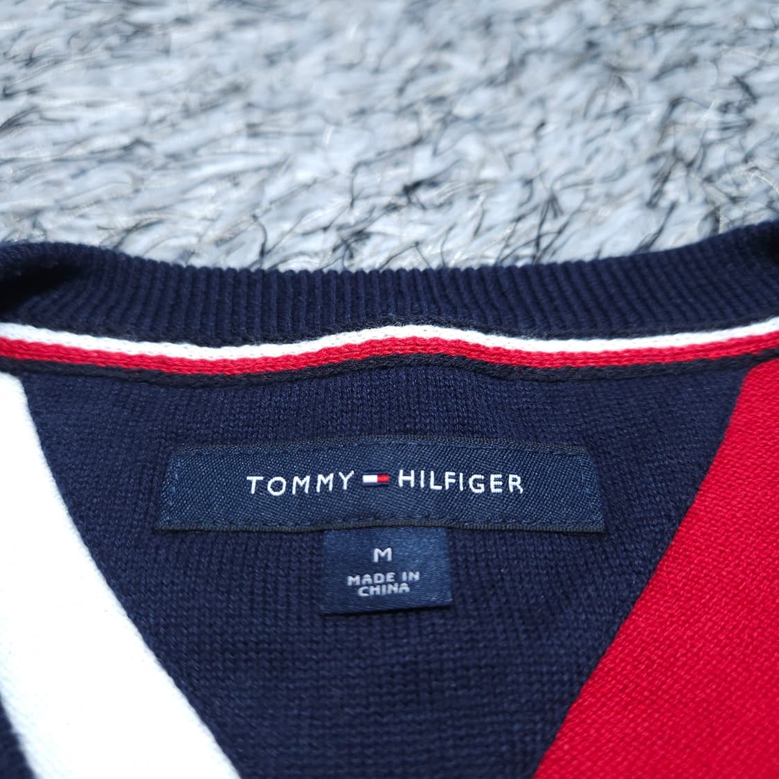타미힐피거) M 남자 라운드면니트 코튼니트 / 왕눈이샵 상품이미지8